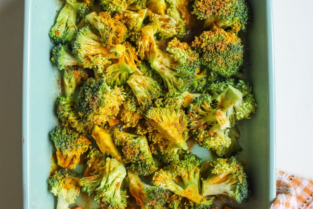 Air fryer roasted broccoli