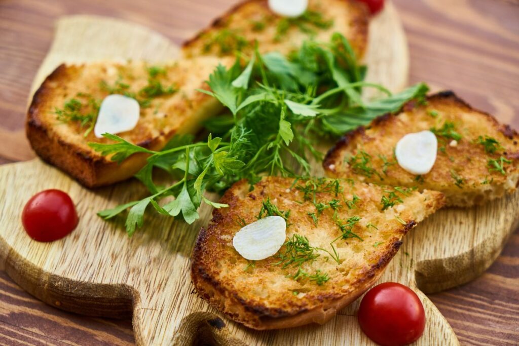 Air fryer garlic bread