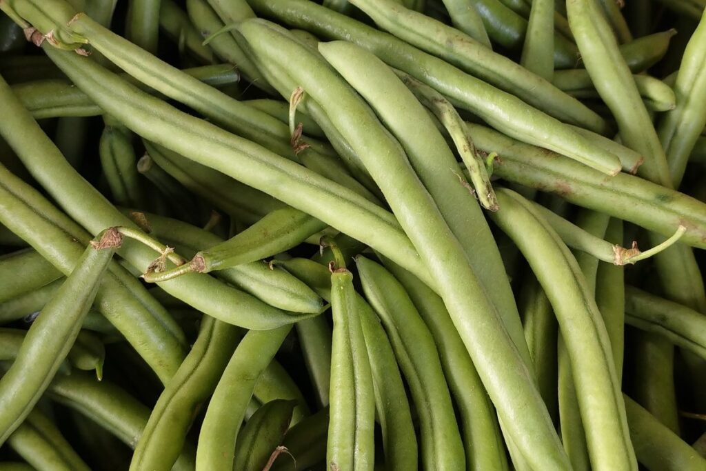 Air fryer garlic green beans