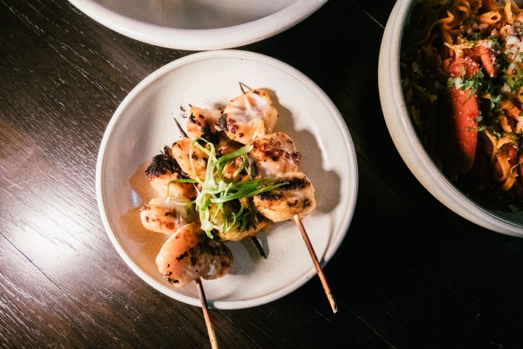 Air fryer chicken skewers